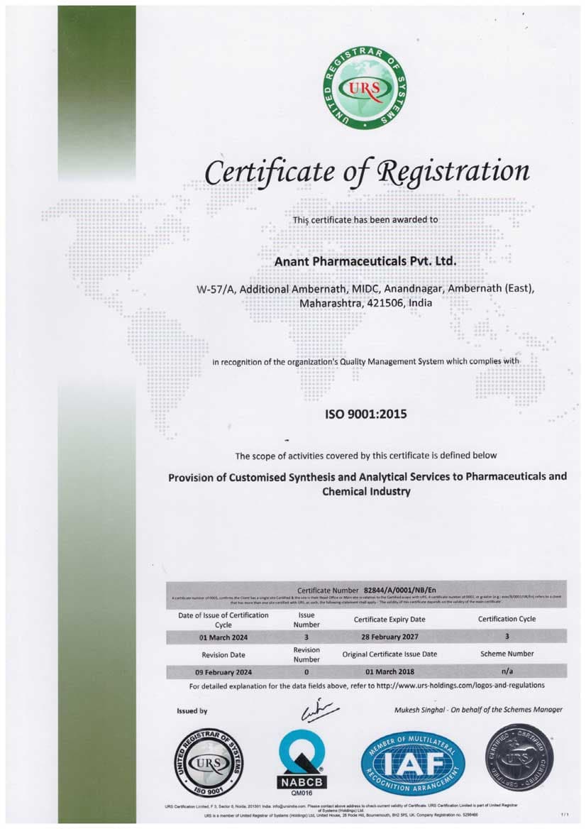 Certificate of Registration 2025