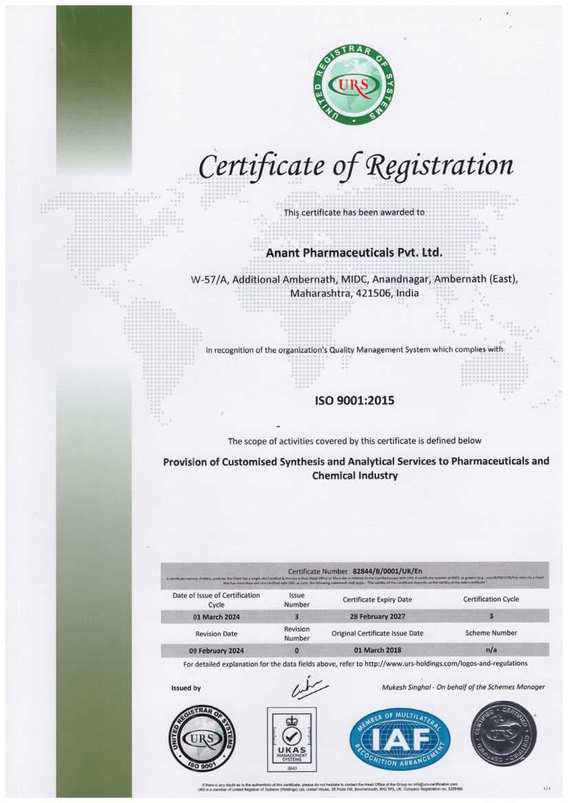 Certificate of Registration 2025