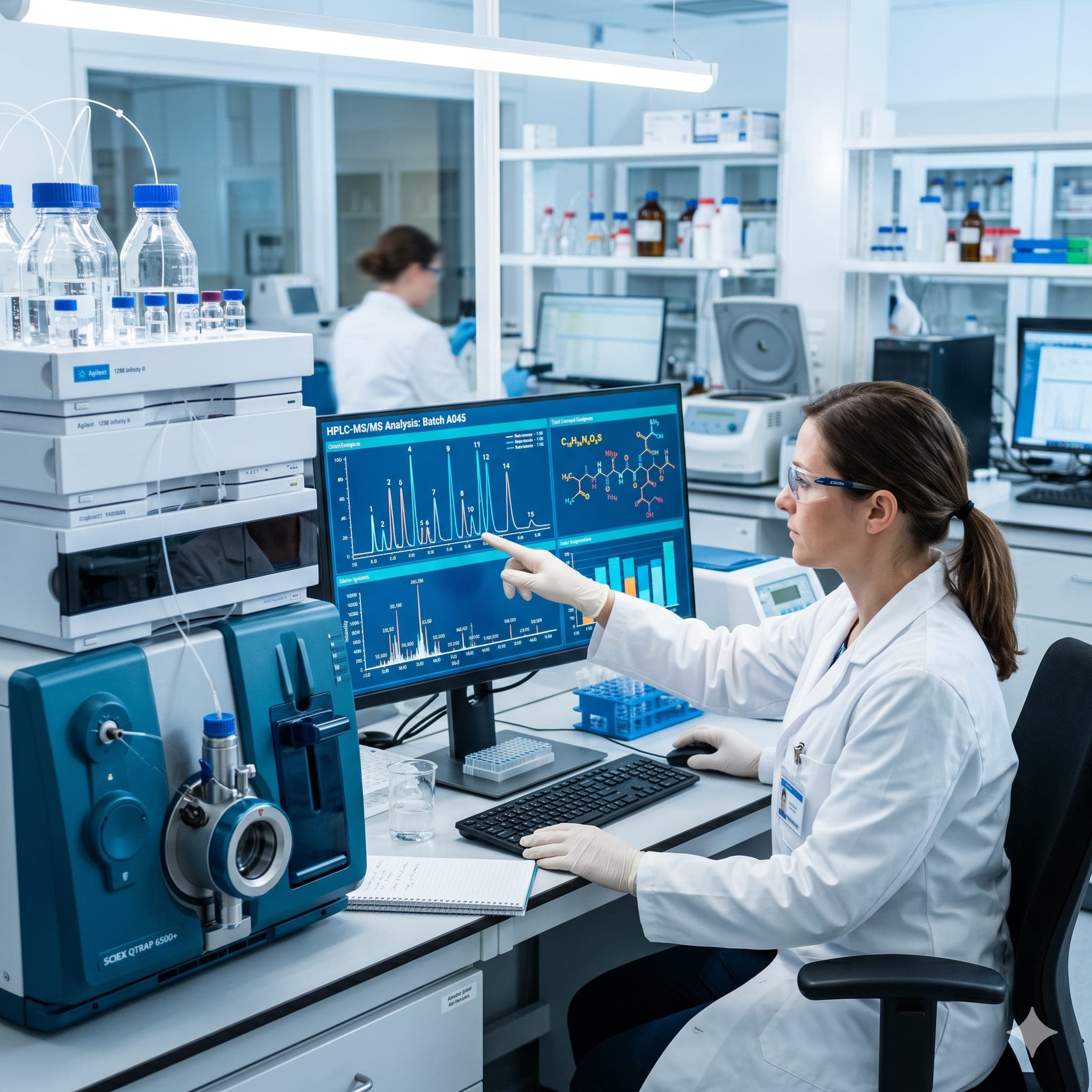 Anant Labs analytical laboratory with HPLC and GC instruments