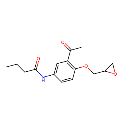 Chemical structure of Acebutolol EP Impurity A