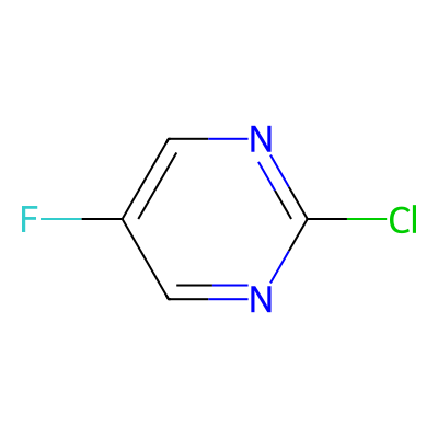 Chemical structure of 2-chloro-5-fluoropyrimidine