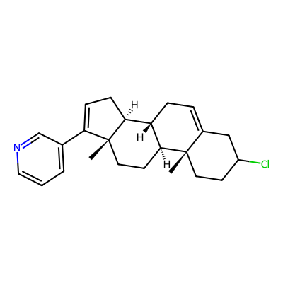 Chemical structure of 3-Deoxy-3-Chloroabiraterone