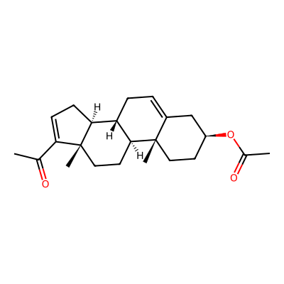 Chemical structure of 16-Dehydropregnenolone acetate