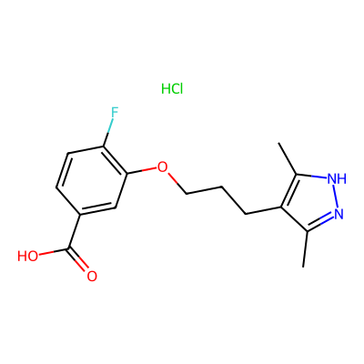 Chemical structure of Acoramidis hydrochloride