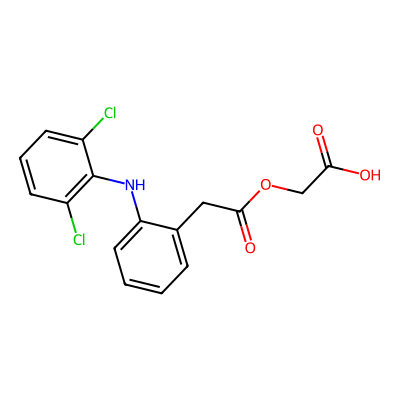 Chemical structure of Aceclofenac