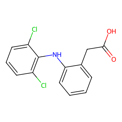 Chemical structure of Aceclofenac EP Impurity A