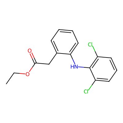 Chemical structure of Aceclofenac EP Impurity C