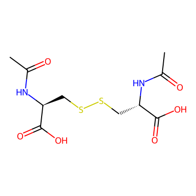 Chemical structure of Acetylcysteine EP Impurity C