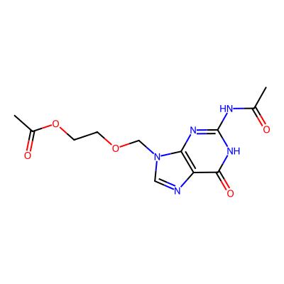 Chemical structure of Acyclovir Impurity G