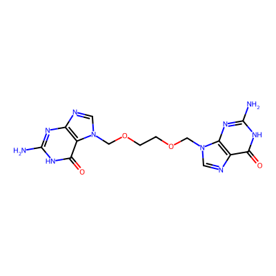 Chemical structure of Acyclovir EP Impurity I