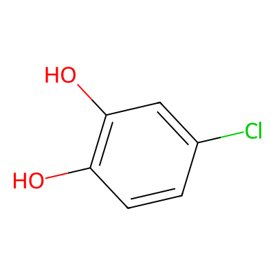 Chemical structure of 4-Chlorocatechol