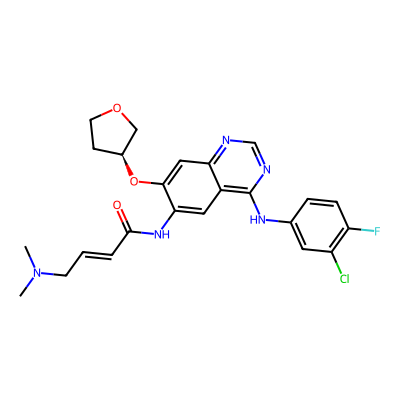 Chemical structure of Afatinib