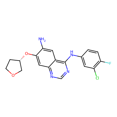 Chemical structure of Afatinib Impurity B