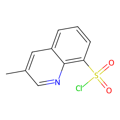 Chemical structure of 3-Methyl-8-quinolinesulfonyl Chloride