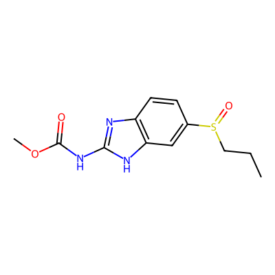 Chemical structure of Albendazole EP Impurity B