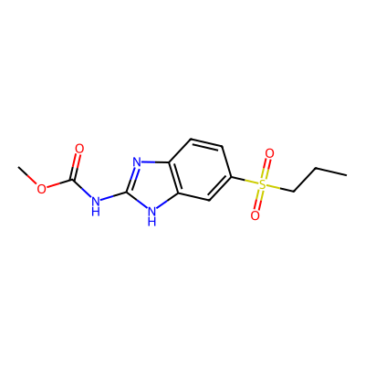 Chemical structure of Albendazole EP Impurity C