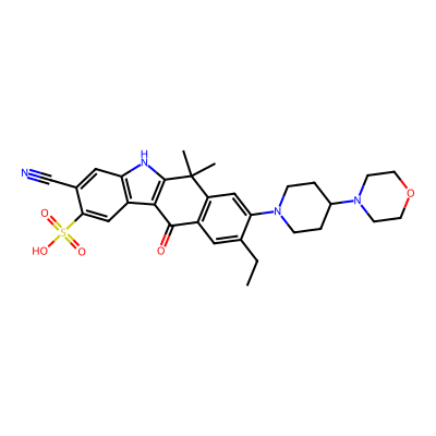 Chemical structure of Alectinib Sulfo-Acid