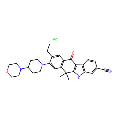 Chemical structure of Alectinib Hydrochloride