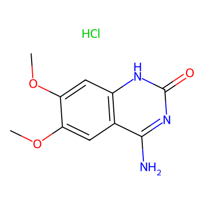 Chemical structure of Doxazosin Related Compound G (HCl salt)