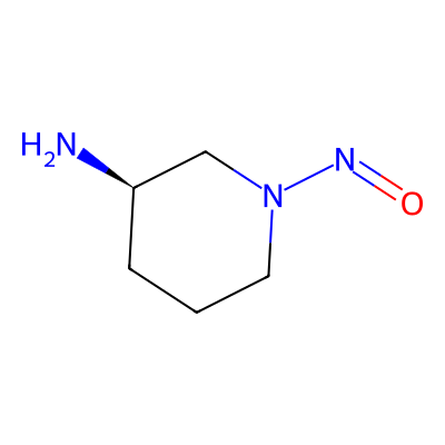 Chemical structure of (R)-1-nitrosopiperidin-3-amine