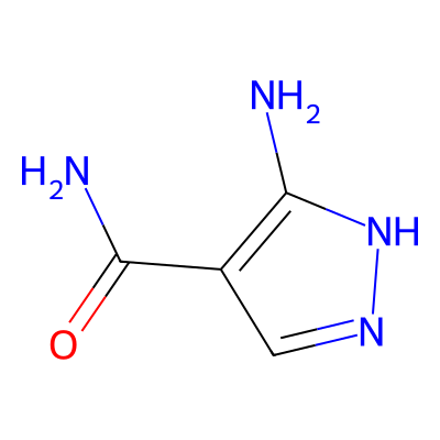 Chemical structure of 5-Amino-1H-pyrazole-4-carboxamide