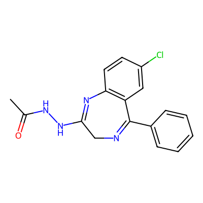 Chemical structure of Alprazolam USP Related Compound A