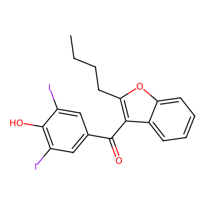 Chemical structure of Amiodarone EP Impurity D