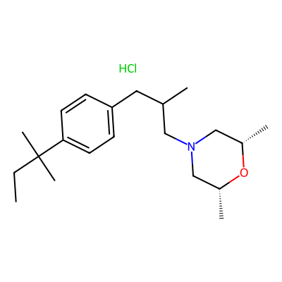 Chemical structure of Amorolfine Hydrochloride