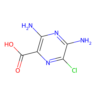 Chemical structure of Amiloride Impurity B