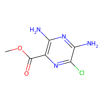 Chemical structure of Amiloride Hydrochloride Impurity A
