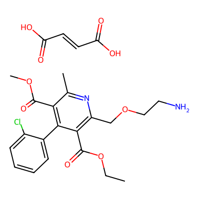 Chemical structure of Amlodipine Besilate Impurity D (Fumarate Salt)