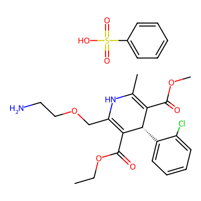 Chemical structure of Levamlodipine Besylate