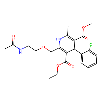 Chemical structure of Amlodipine N-Acetyl Impurity