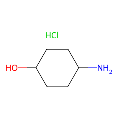 Chemical structure of cis-4-aminocyclohexanol Hydrochloride
