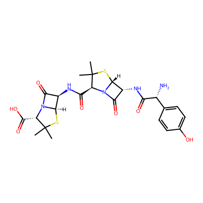 Chemical structure of Amoxicillin Impurity L