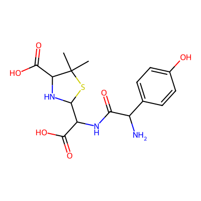 Chemical structure of Amoxicillin Impurity D