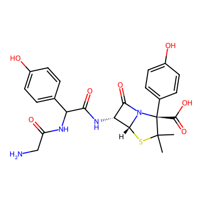 Chemical structure of Amoxicillin Trihydrate - Impurity G