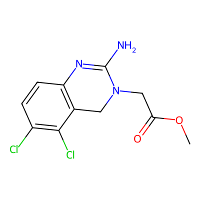 Chemical structure of Anagrelide Methyl ester