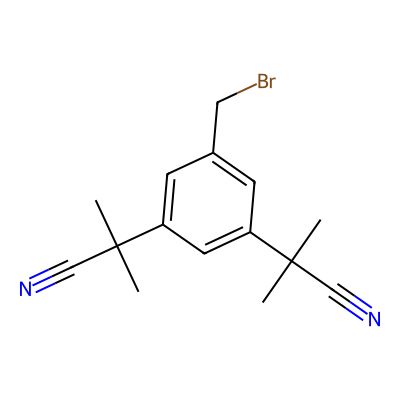 Chemical structure of Anastrozole Impurity C