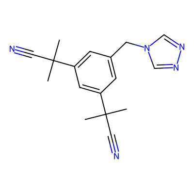 Chemical structure of Anastrozole EP Impurity G