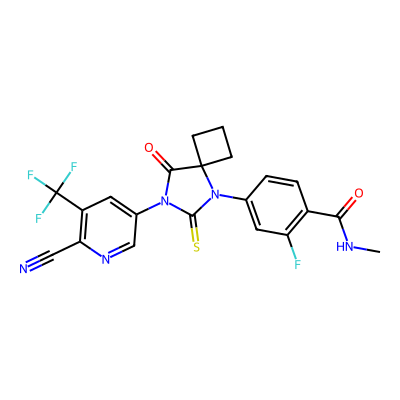 Chemical structure of Apalutamide