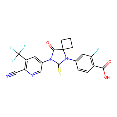 Chemical structure of Apalutamide Acid