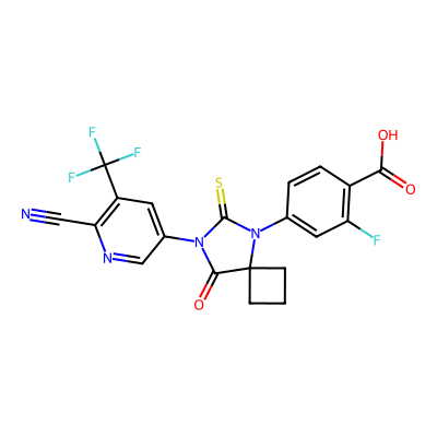 Chemical structure of Apalutamide Acid