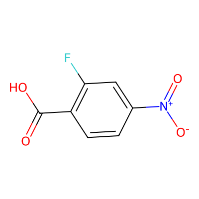 Chemical structure of 2-Fluoro-4-nitrobenzoic Acid