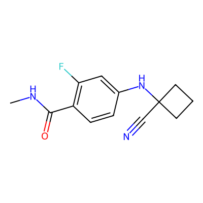 Chemical structure of Apalutamide Amine Impurity