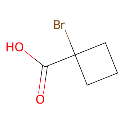 Chemical structure of 1-Bromocyclobutanecarboxylic acid