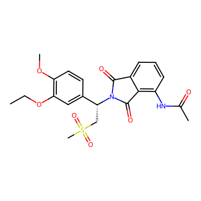 Chemical structure of Apremilast