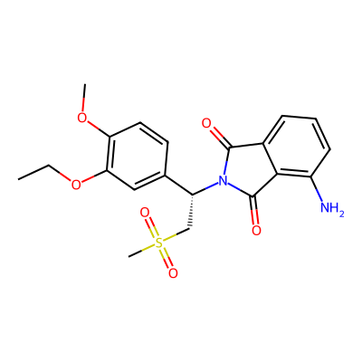 Chemical structure of Des-acetyl Apremilast