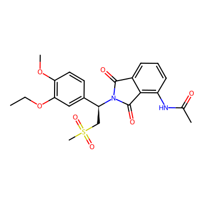 Chemical structure of Apremilast R-Isomer