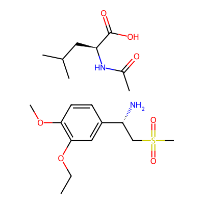 Chemical structure of Apremilast Desphthalyl Amine (N-Acetyl-L-leucine)(USP)
